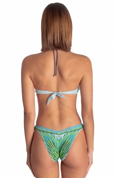 Pin Up Stars BIKINI FASCIA IMBOTTITA CON BORCHIE STAMPA WINGS Fino Al -60%