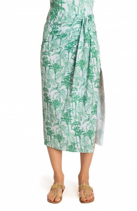 Pin Up Stars GONNA LONGUETTE CON SPACCO STAMPA KENZIA Shopping Online