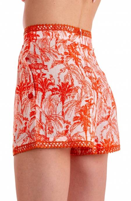 Pin Up Stars SHORTS CON RICAMO PASSAMANERIA STAMPA KENZIA Convenienza