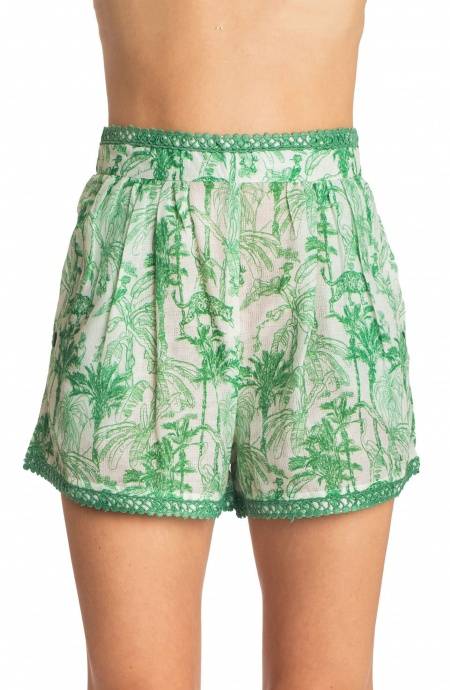 Pin Up Stars SHORTS CON RICAMO PASSAMANERIA STAMPA KENZIA Convenienza