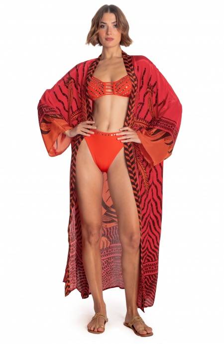 Pin Up Stars KIMONO LUNGO STAMPA TIGER SUN Lightning offer