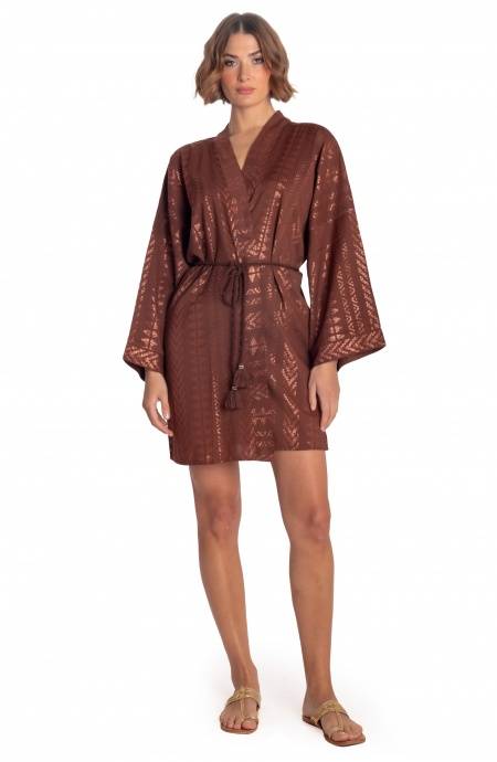 Pin Up Stars KIMONO CORTO LUREX CON CINTURA I Più Venduti