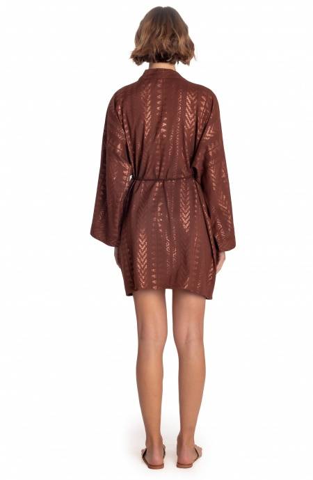 Pin Up Stars KIMONO CORTO LUREX CON CINTURA I Più Venduti