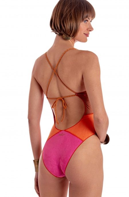 Pin Up Stars COSTUME DA BAGNO INTERO DAINETTO PATCHWORK Spedizione Gratuita