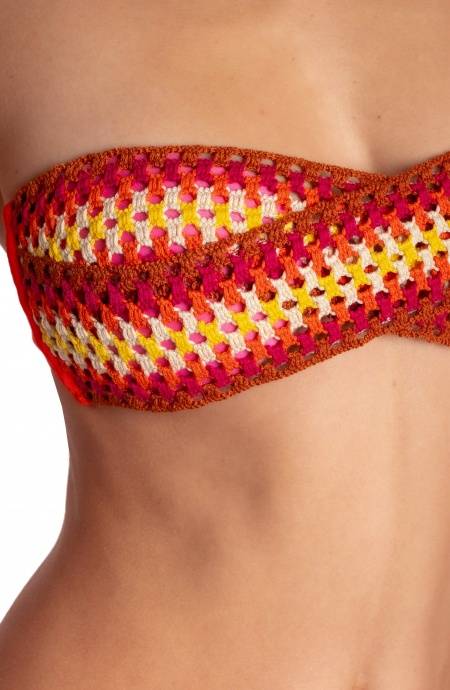 Pin Up Stars BIKINI FASCIA IMBOTTITA CON PASSAMANERIA CROCHET Acquista Ora