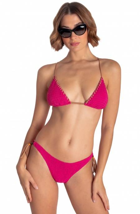 Pin Up Stars BIKINI TRIANGOLO IMBOTTITO RICAMO PALME Promozione Limitata