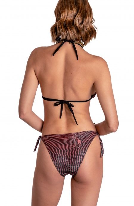 Pin Up Stars BIKINI TRIANGOLO IMBOTTITO LUREX STAMPA TIGER SUN Novità