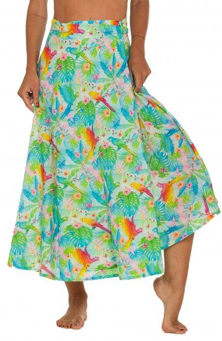 Pin Up Stars Gonna Pareo A Ruota Stampa Happy Tropical Sottocosto