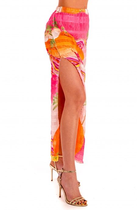 Pin Up Stars Gonna Goffrata Con Spacchi Stampa Dune Vendita Economica