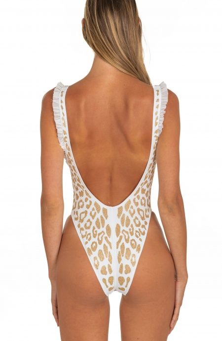 Pin Up Stars Costume Intero Olimpionico Maculato Lurex In Vendita