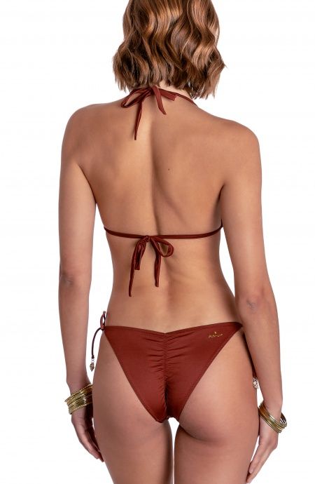 Pin Up Stars TOP BIKINI TRIANGOLO IMBOTTITO CON TASCHINO TINTA UNITA Sconto