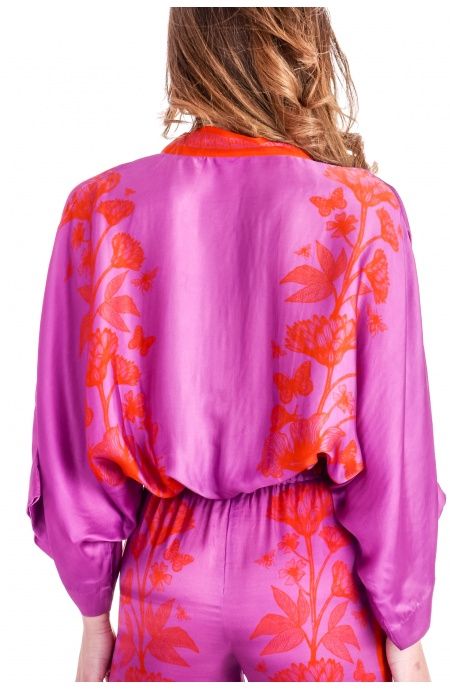 Pin Up Stars Blusa Viscosa Satin Principe Azzurro Offerte