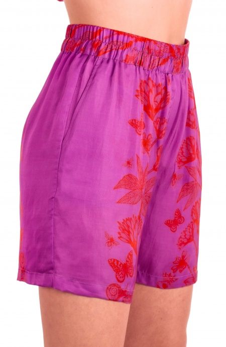 Pin Up Stars Short Viscosa Satin Principe Azzurro Vendita Calda