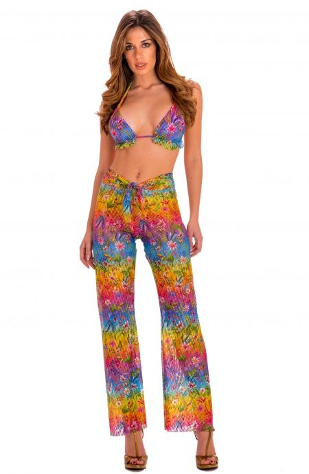 Pin Up Stars Pantalone Flower Rainbow Offerte stagionali