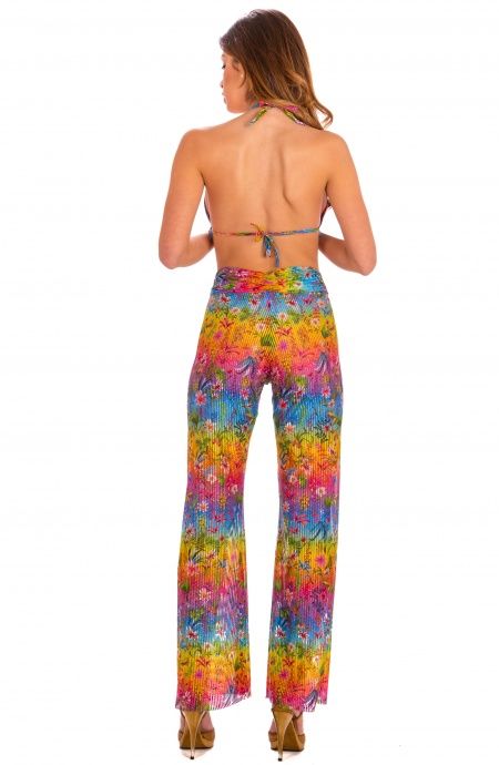 Pin Up Stars Pantalone Flower Rainbow Offerte stagionali