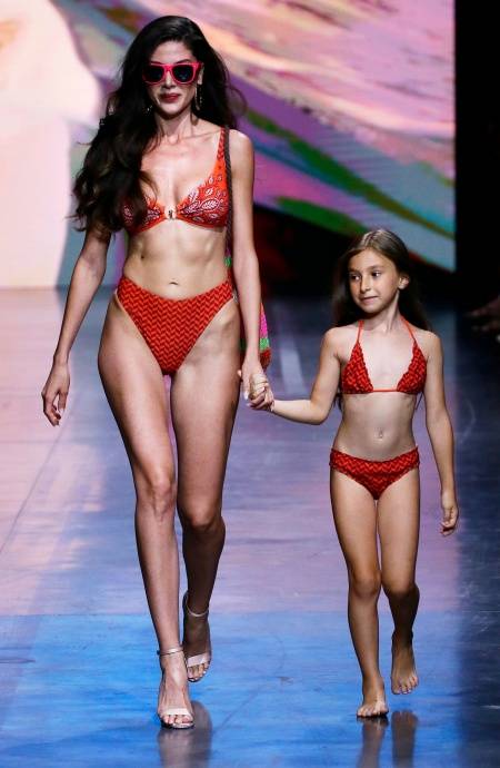 Pin Up Stars BIKINI TRIANGOLO SCORREVOLE ROUGE STAMPA SPIGHETTA BABY Vendite Flash