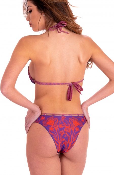 Pin Up Stars Bikini Triangolo Imbottito Slip Culotte Tessuto Rete Nido D'Ape Stampa Principe Azzurro In Vendita