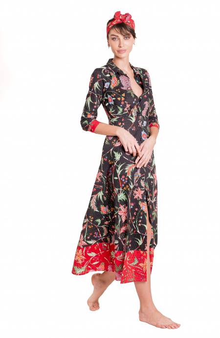 Pin Up Stars Chemisier Stampa Camaleonte Moda