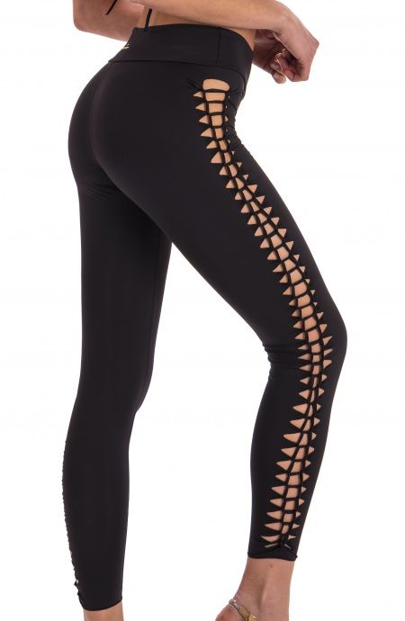 Pin Up Stars Leggins Laserato Tinta Unita Sconto di tempo limitato