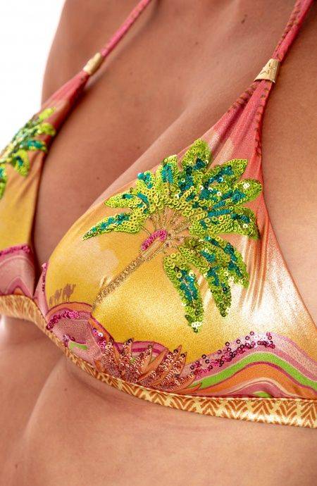Pin Up Stars Bikini Brassiere Slip Lady Stampa Ricamo Paillettes Dune Qualità Garantita