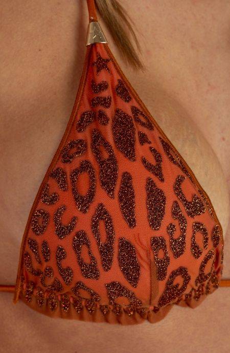 Pin Up Stars Bikini Triangolo Imbottito Slip Fiocchi Maculato Lurex Negozi Online
