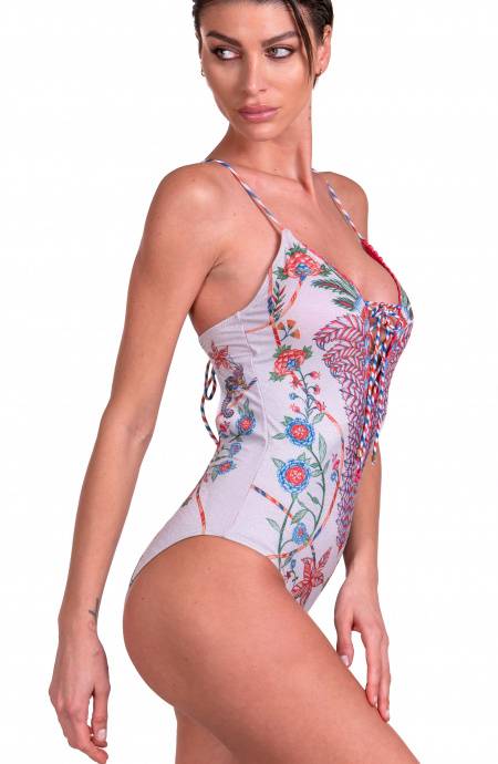 Pin Up Stars Costume Da Bagno Intero Incrociato Camaleonte Prezzo Ridotto