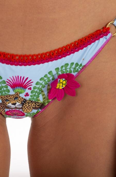 Pin Up Stars Bikini Triangolo Imbottito Slip Fiocchi Jungla Attitude Presa
