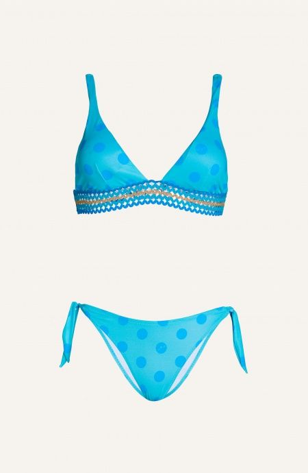 Pin Up Stars Bikini Brassiere Con Passamaneria Slip Fiocchi Pois Shopping Online