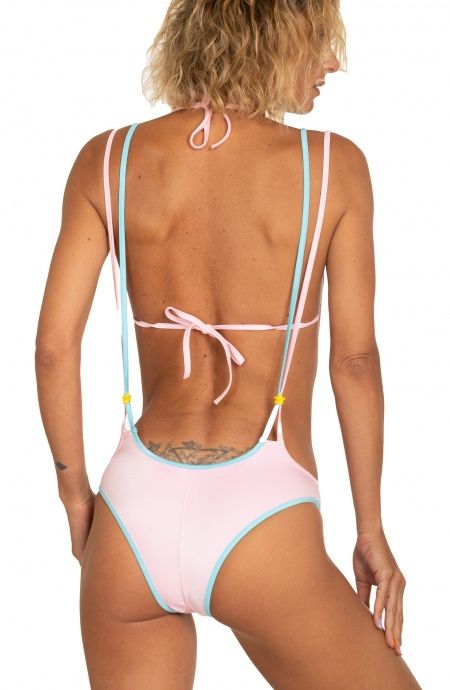 Pin Up Stars Bikini Triangolo Fisso Slip Con Bretelle Tinta Unita Offerte