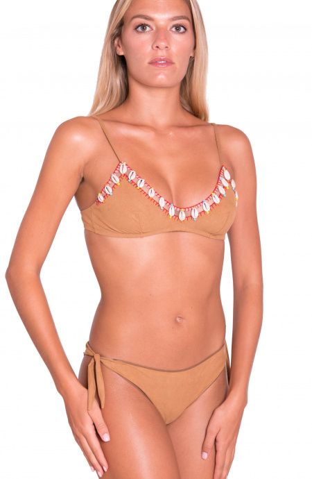 Pin Up Stars Bikini Brassiere Slip Brasiliana Ricamo Conchiglie Vendite Flash