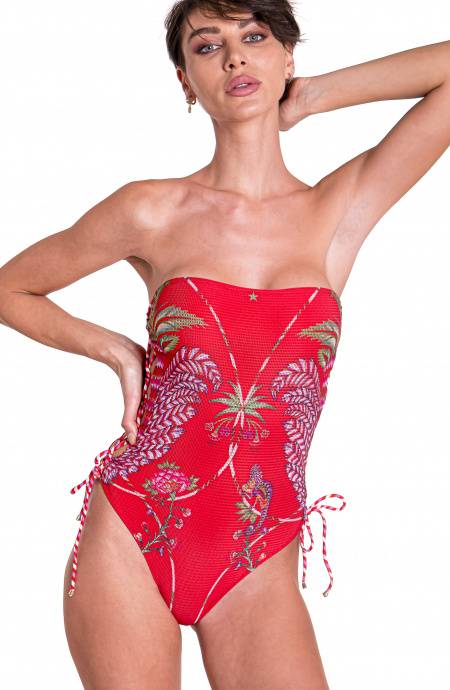 Pin Up Stars Costume Intero a Fascia Camaleonte Moda
