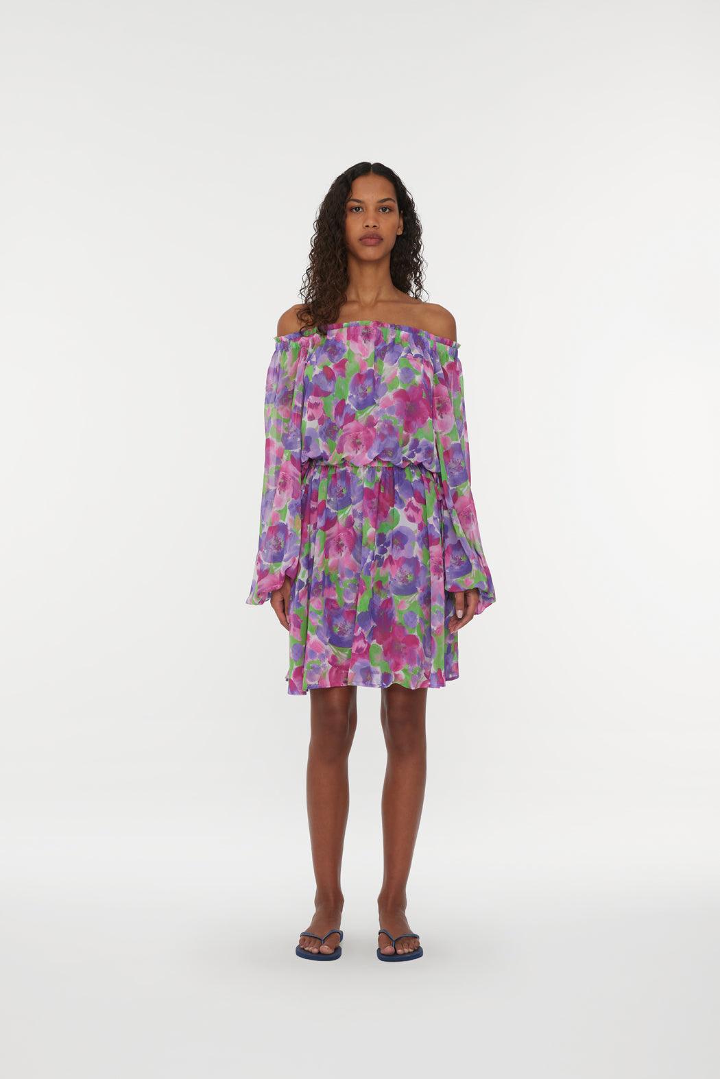 Reina Olga Light Flowy Mini Dress Soddisfazione Garantita