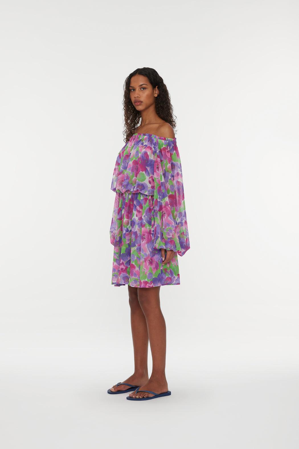 Reina Olga Light Flowy Mini Dress Soddisfazione Garantita