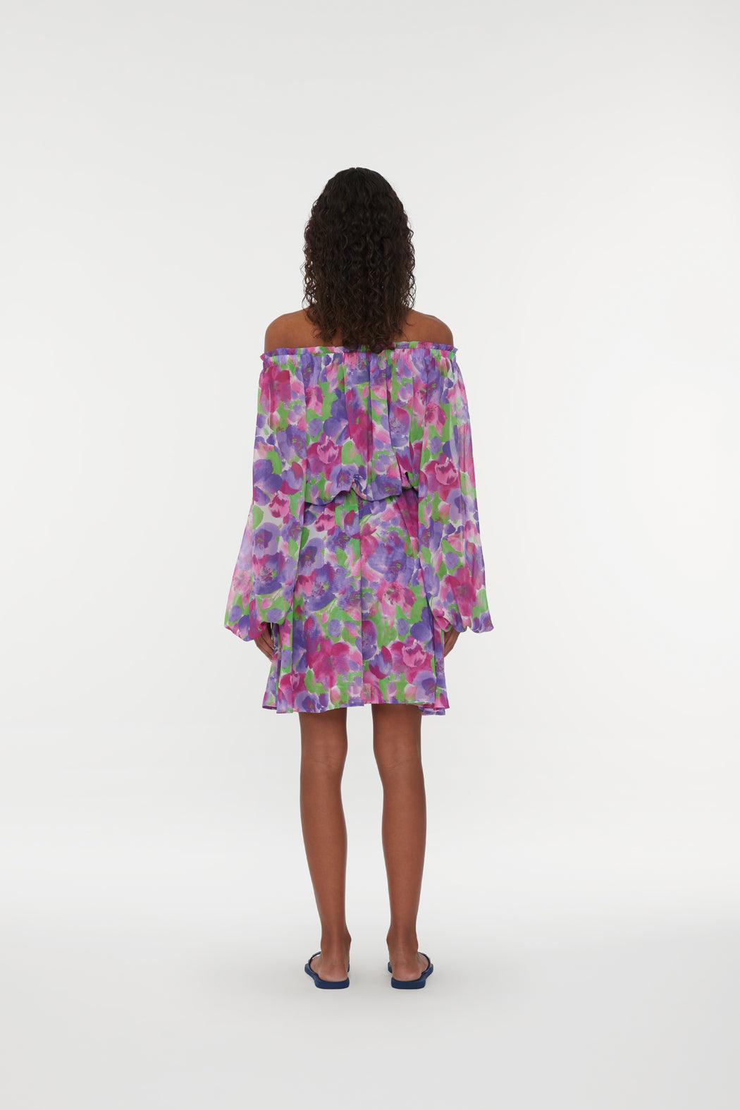 Reina Olga Light Flowy Mini Dress Soddisfazione Garantita
