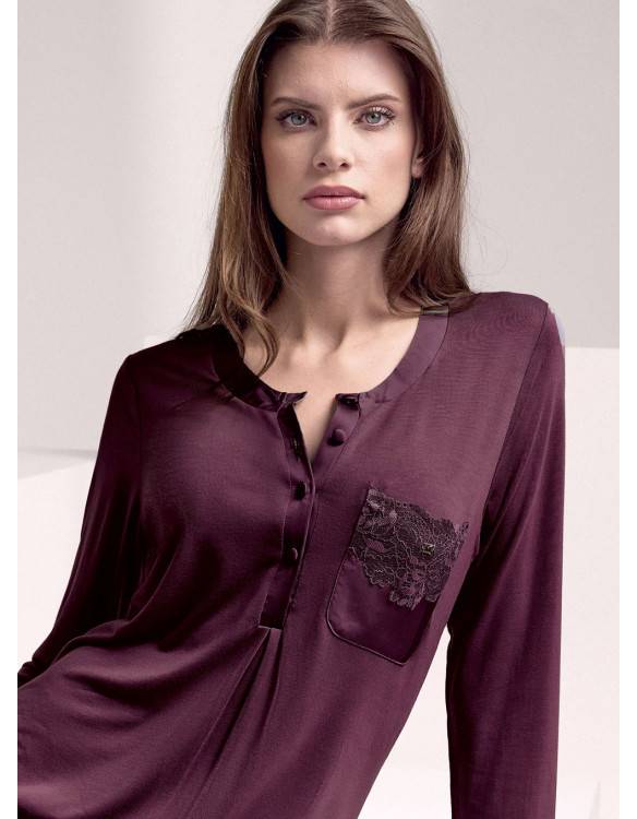 Lormar Camicia da notte - Serie SATÈN Negozi Online