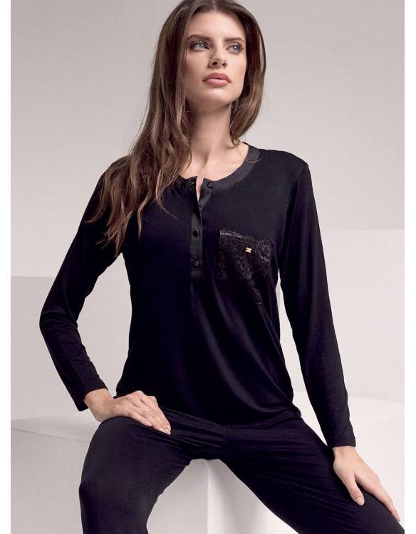 Lormar Pigiama serafino - Serie SATÈN Outlet