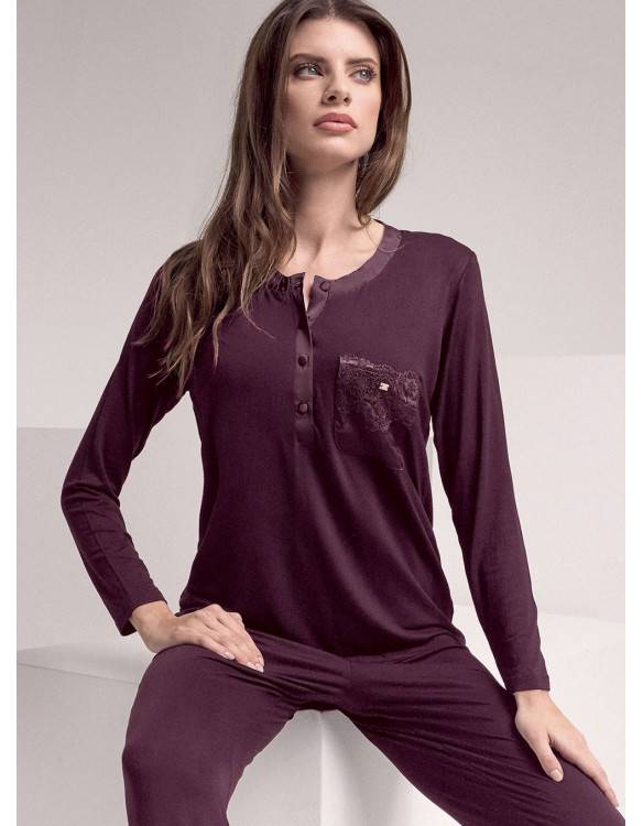 Lormar Pigiama serafino - Serie SATÈN Outlet