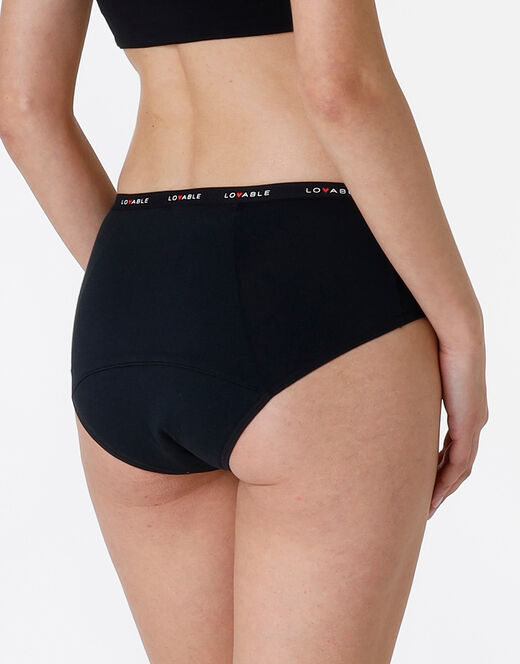 Lovable NUOVA Culotte da ciclo lavabile in cotone biologico certificato, colore nero, flusso abbondante Acquista Ora