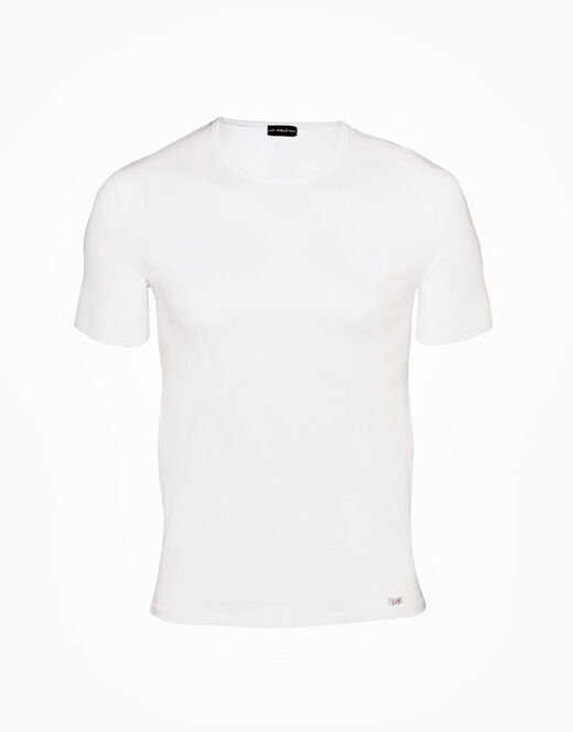 Lovable T-Shirt uomo con scollo a V profondo Supima Premium Cotton, bianco Moda