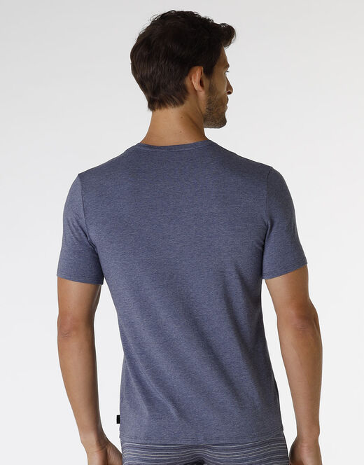 Lovable T-shirt Rephined Cotton Modal, blu melange 2025