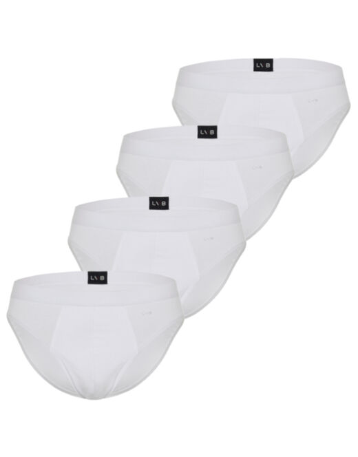 Lovable Slip in cotone elasticizzato, confezione x4 bianco Italia