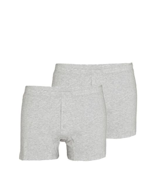 Lovable Boxer parigamba Bipack in 100% cotone Pure Cotton, grigio melange 2025
