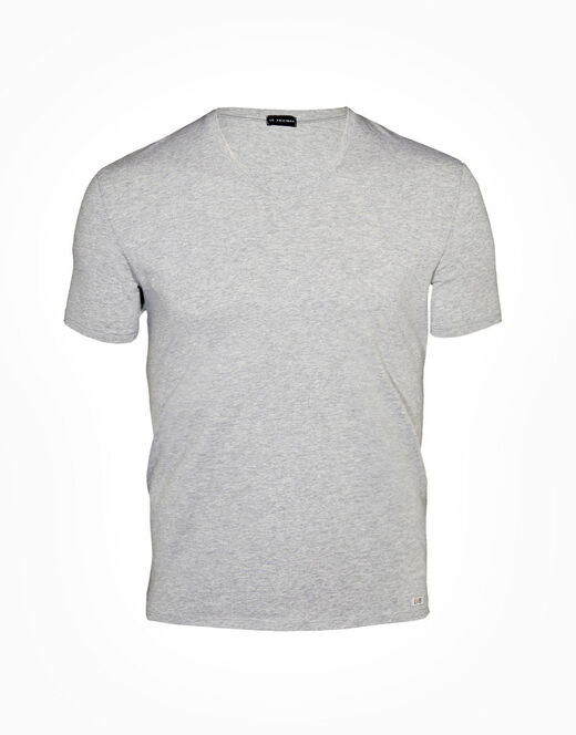 Lovable T-Shirt uomo con scollo a V profondo Supima Premium Cotton, grigio melange Nuovo