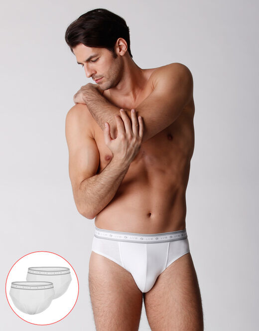 Lovable Slip bipack uomo in cotone biologico, bianco Vendita