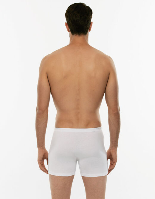 Lovable Boxer parigamba Bipack in 100% cotone Pure Cotton, bianco Soddisfazione Garantita