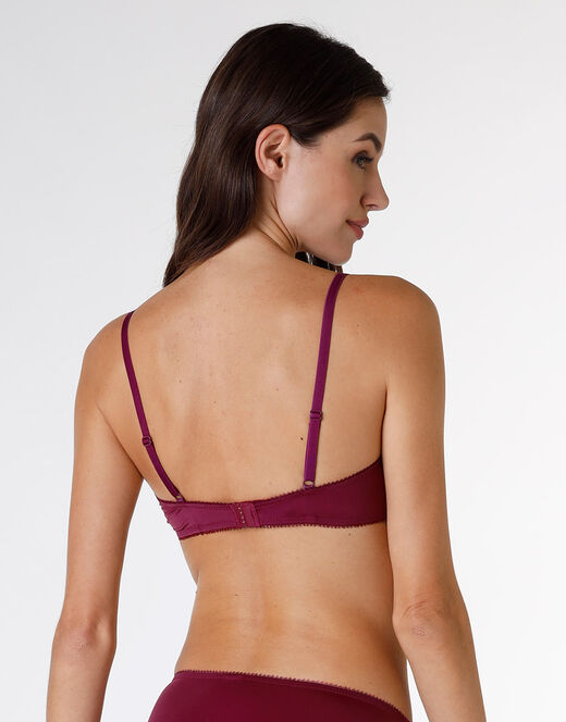 Lovable Reggiseno con ferretto Exquisite Lace in pizzo e microfibra, bordeaux Hotsell