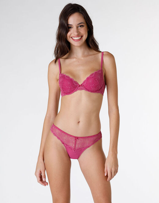 Lovable Reggiseno imbottito con ferretto Pretty Lace in pizzo, rosa sorbetto 2025