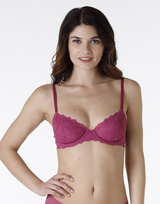 Lovable La Senza - Reggiseno con ferretto Obsession Lace in pizzo, malva Promozione