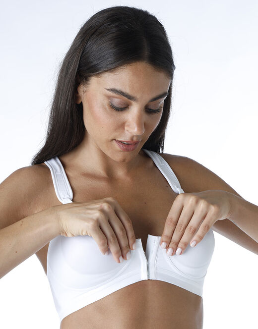 Lovable Reggiseno sportivo Active Comfort con apertura frontale alto impatto, bianco Shopping Online