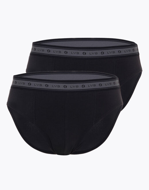 Lovable Slip bipack uomo in cotone biologico, nero In Vendita